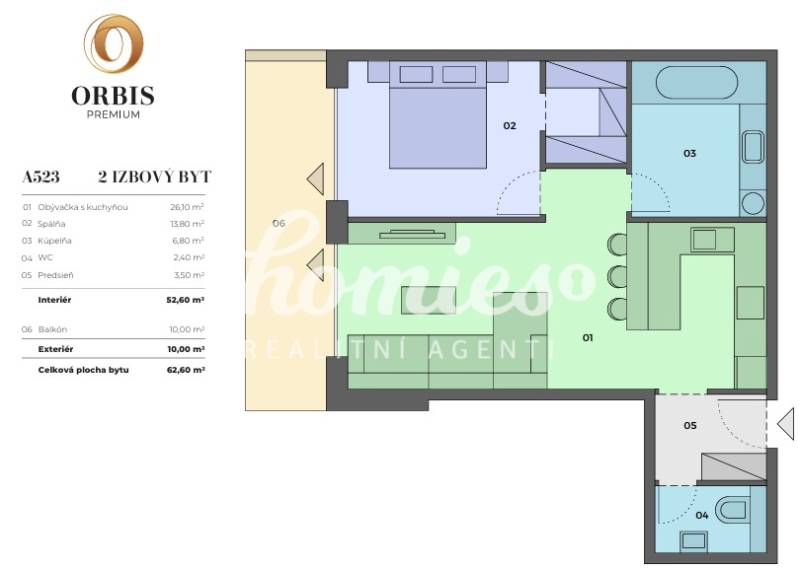 Modern 1-Bedroom Apartment in Nitra City Centre  project ORBIS