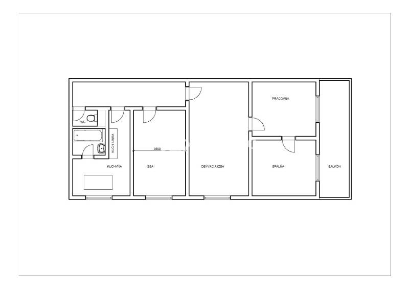 Four bedroom apartment for rent in  Nitra  - close the city center, Sl